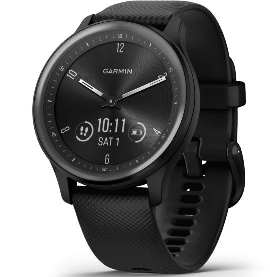 Garmin Vívomove Sport Black Case and Silicone Band with Slate Accents  010-02566-00 010-02566-00 | alle Smartwatches