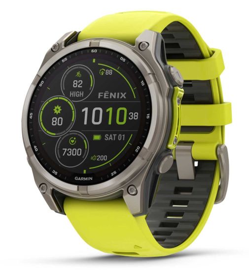 Garmin Fenix 8 51mm Solar Sapphire Titanium Amp Yellow 010 02907 21