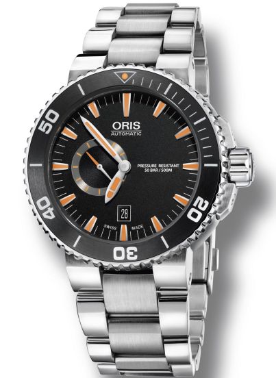 Oris aquis small second date 46mm on sale