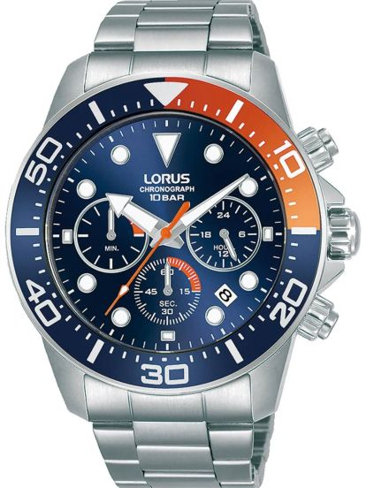 Lorus 43mm Mens Chronograph 100m RT345JX9 RT345JX9