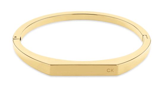 CALVIN KLEIN bracelet Black Silvery Leather Metal ref.960817 - Joli Closet