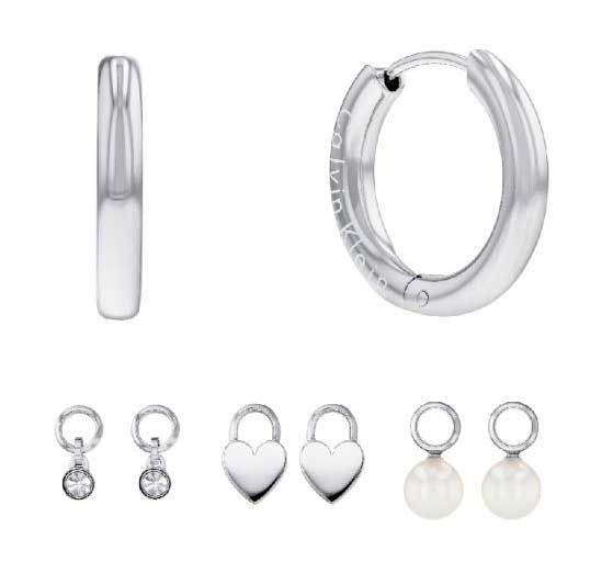 Calvin klein heart earrings discount