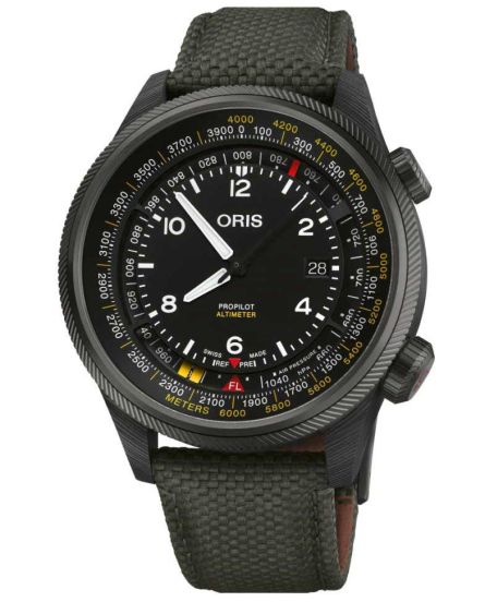 07 5 22 15FC Oris Black Textile Strap, Complete - The Watchmaker