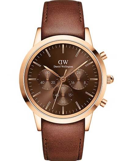 Steward last Diskant Daniel Wellington Iconic Chronograph St Mawes RG Amber 42mm DW00100640  ADW00100640