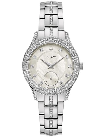 Crystal bulova watch top