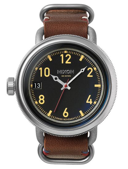 Nixon October Leather Black Brown A279 019 RAB