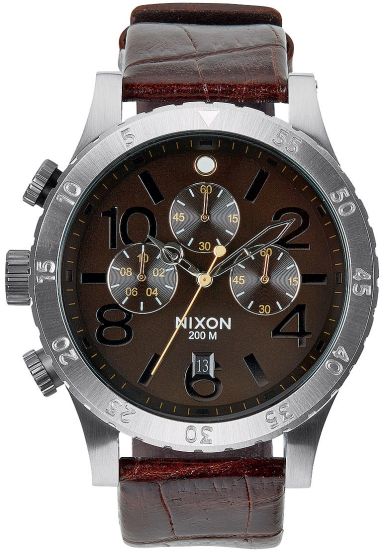 Nixon watch leather band clearance