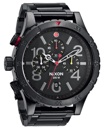 Nixon 48 20 Chrono All Black Multi A486 1320 RIP