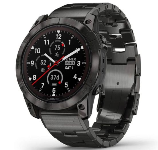 Garmin Fenix 7X Pro - Sapphire Solar Edition Carbon Grey DLC Titanium  010-02778-30 010-02778-30