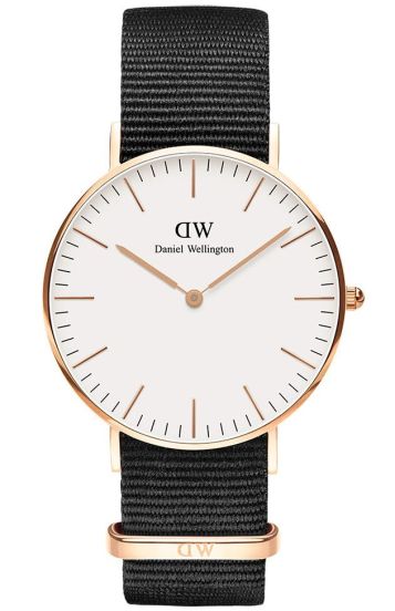 Daniel Wellington Classic Black Cornwall Rose Gold 36mm DW00100259