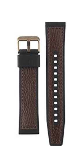 Brown Leather strap for Seiko 5 Sport 22mm R046014Y0 R046014Y0
