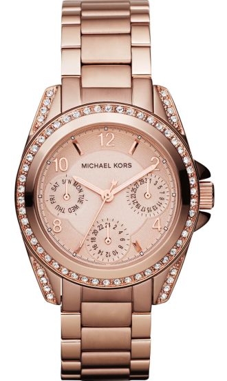 Michael kors on sale blair rose gold
