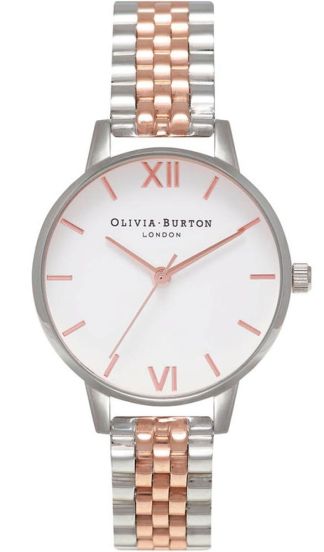 Olivia Burton White Dial Bracelet OB16MDW25