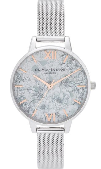 Olivia burton ladies outlet silver watches