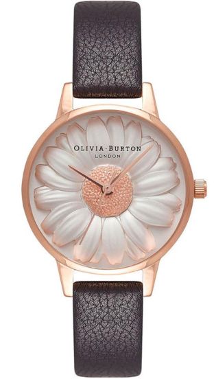 Olivia Burton 3D Daisy Black Rose Gold OB16FS97
