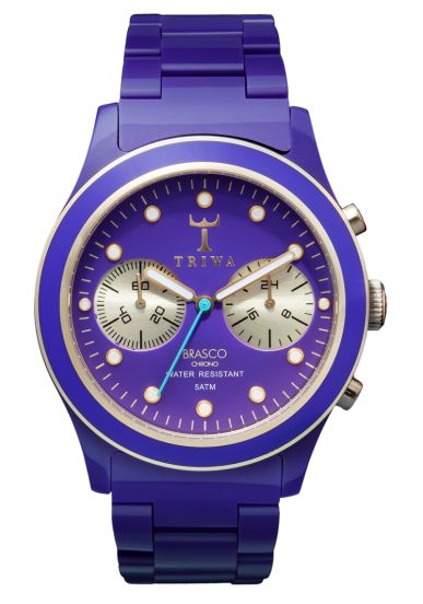 Triwa Purple Rain Brasco Chrono Purple RIP