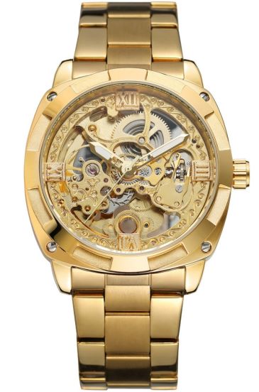 forsining gold watch
