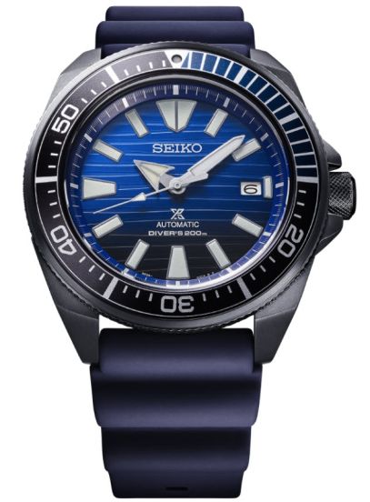 seiko prospex srpd09 special edition blue silicone automatic divers watch