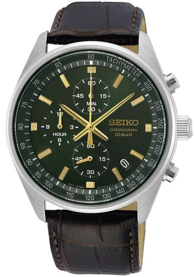 Seiko green chronograph hot sale