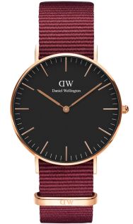 ADW00100273 Daniel Wellington Classic Black Roselyn Rose Gold 36 MM DW00100273