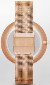 strap-SKW2142 Rose Gold mesh band for Skagen Gitte Klassik SKW2142