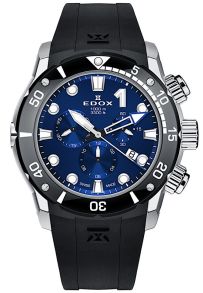 10242 TIN BUIN Edox CO-1 Titanium 1000M Divers Chronograph 10242-TIN-BUIN