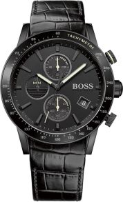 Sort Hugo Boss herreur med grønne detaljer - Hugo Boss Rafale 1513389