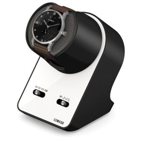 309137 Boxy BLDC Nightstand, Watch Winder for 1 watch, Pure White with Adapter 309137