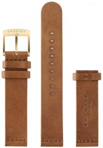 BC10808 Kronaby Brown Leather Strap 18mm (Gold) BC10808