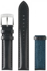 BC10790 Kronaby Black (Blue) Leather Strap 18mm BC10790
