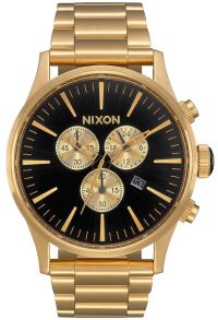 A386510-00 Nixon Sentry Chrono All Guldfarvet / Black A386-510