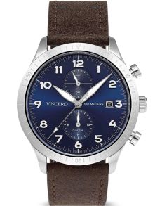 Blu-SilB-A05 Vincero The Altitude Sølvfarvet/Navy Blu-SilB-A05