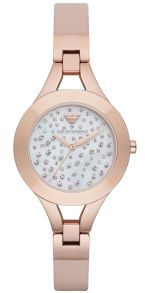 Emporio Armani dameur med læderrem - Emporio Armani AR7437