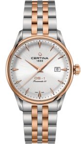 C0298072203100 38mm bredt Certina armbåndsur med safirglas - Certina DS-1 Powermatic 80 C029.807.22.031.00