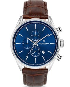 Blu-Bro-S05 Vincero Chrono S Blue/Brown Blu-Bro-S05