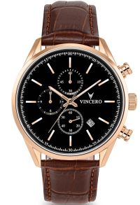 Gol-Bro-0S06 Vincero Chrono S - Rosegoldfarvet 40mm Gol-Bro-0S06