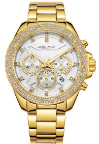 CTW1503 Carrie Taylor Astoria 42mm Golden Chronograph CTW1503
