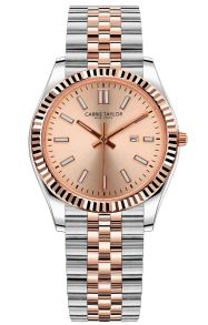 CTW504 Carrie Taylor 32mm Rosegolden Two Tone Classic Date Sapphire CTW504