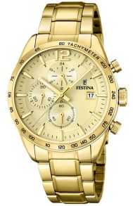 Festina herreur i guldfarvet - Festina Guldfarvet Chrono F20266/1