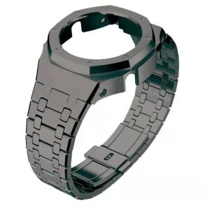 T26-J3-BLK Unofficial Gen 4 Mod for CasiOak GA-2100 - Black Steel Case | Black Bezel | Black Steel Bracelet