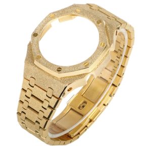 T26-M02-GL Unofficial Gen 4 Mod for CasiOak GA-2100 - Iced Golden Steel Case | Iced Golden Steel Bezel | Iced Golden Steel Bracelet