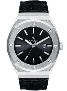PR68-SilverBlack-BlackLeather Paul Rich Signature Carbon Black Crocodile Leather PR68