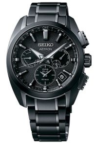 SSH069J1 Seiko Astron GPS Solar All Black Titanium SSH069J1
