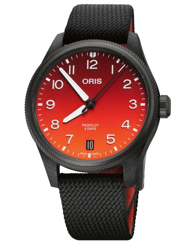 07 5 22 15FC Oris Black Textile Strap, Complete - The Watchmaker