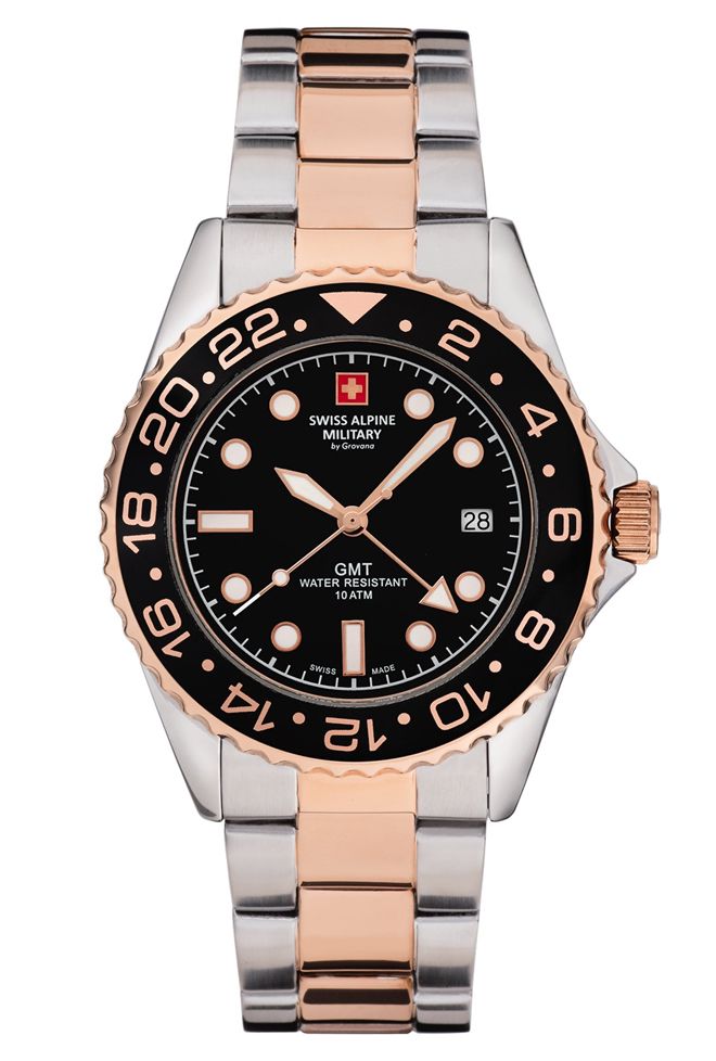 Swiss hotsell military gmt