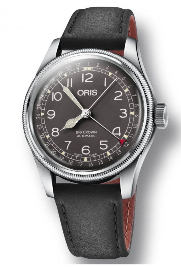 Oris big crown best sale pointer date black dial