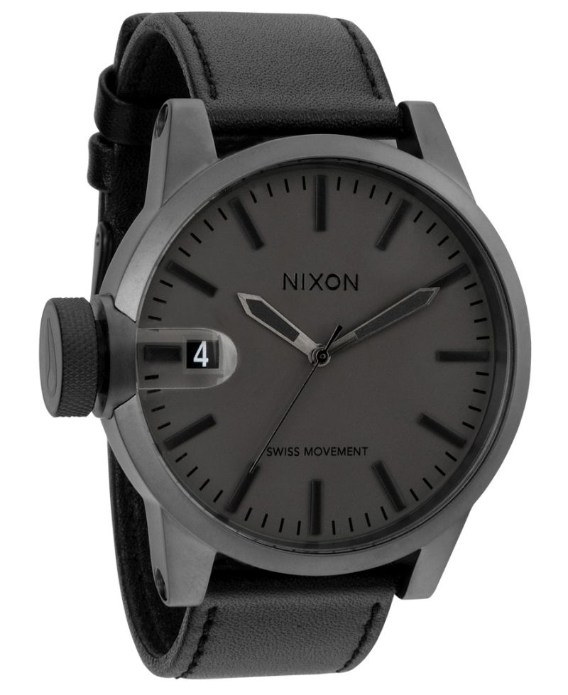 Nixon Chronicle Matte Black Matte Gunmetal A127 1062 RIP