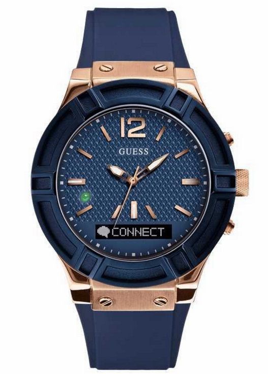 Guess Connect Bluetooth Blue/Rosegold Smartwatch 45mm - RIP