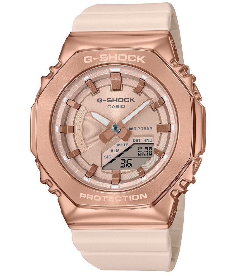 Casio g shock rose gold watch deals