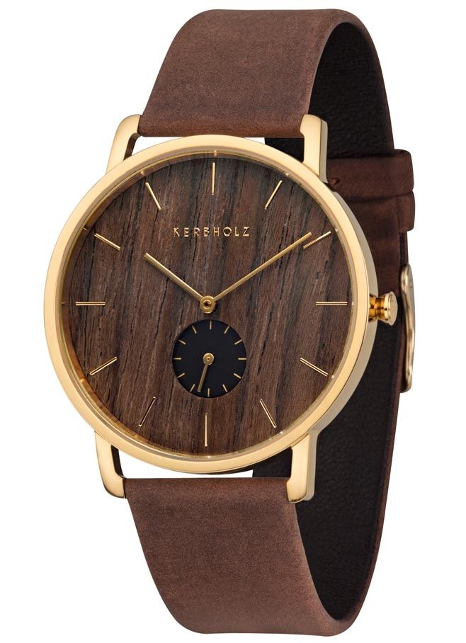 Franz Walnut Tobacco Kerbholz Franz Sandelholz KERBHOLZ Armbanduhr